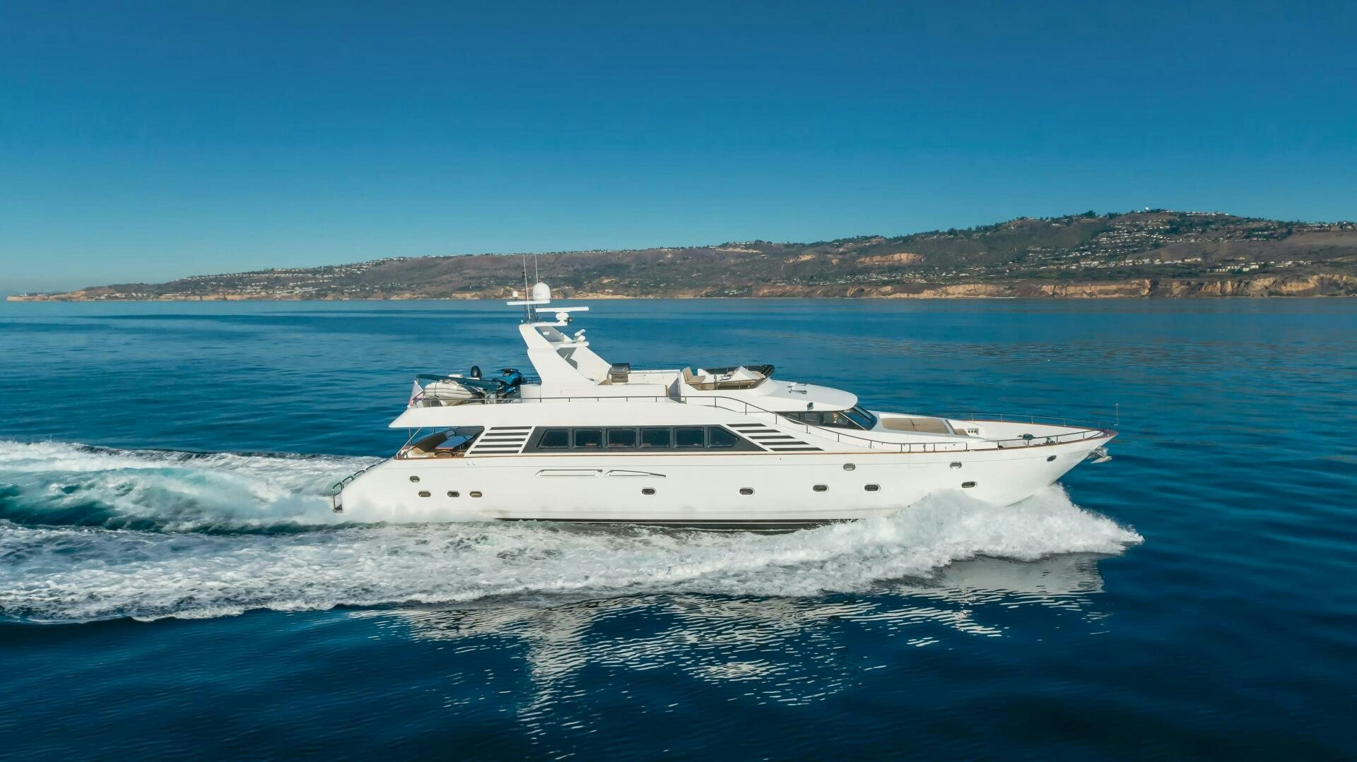 a boat on the water aboard MONEY CAT Yacht for Sale