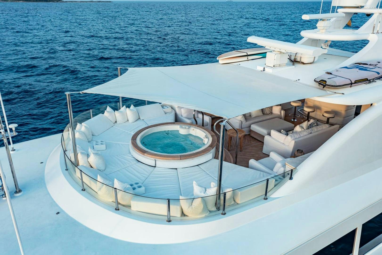 a boat on the water aboard MIRABELLA Yacht for Charter