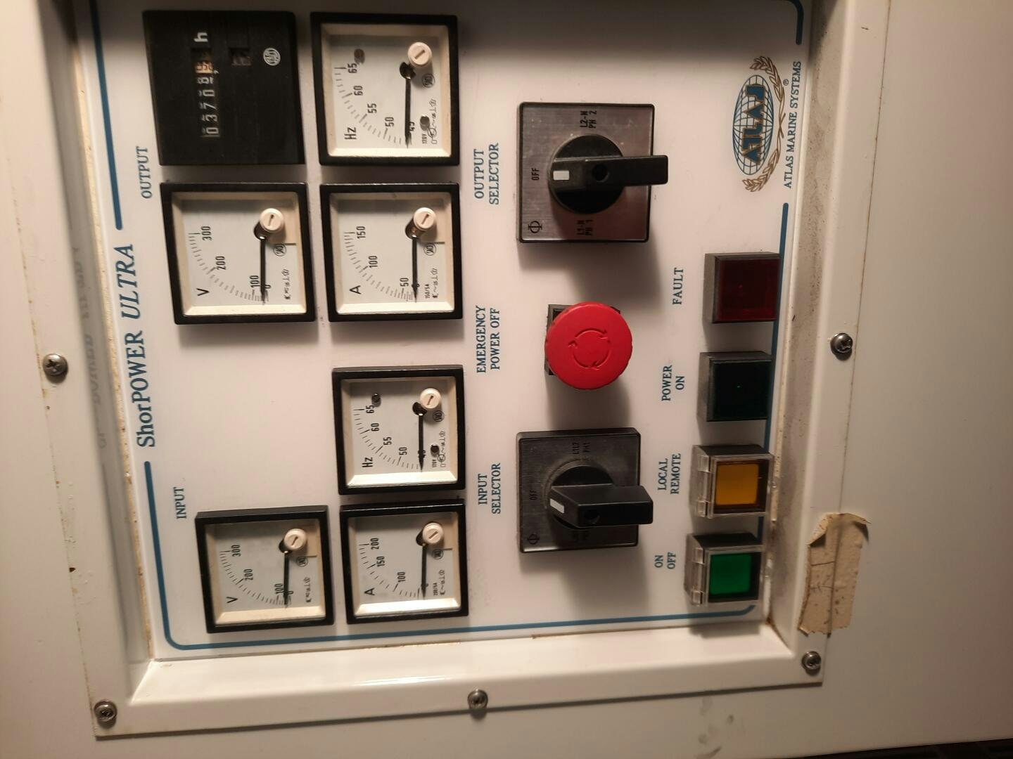 a white board with electronic devices aboard URBAN LEGEND Yacht for Sale