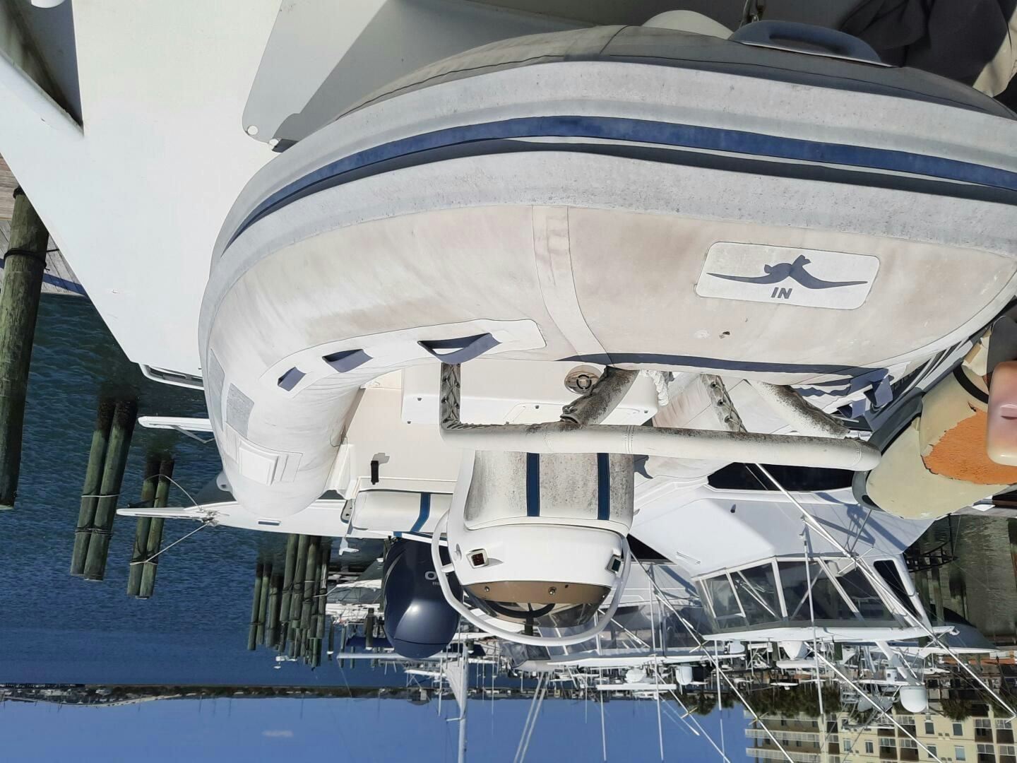 a plane on the swinger aboard URBAN LEGEND Yacht for Sale