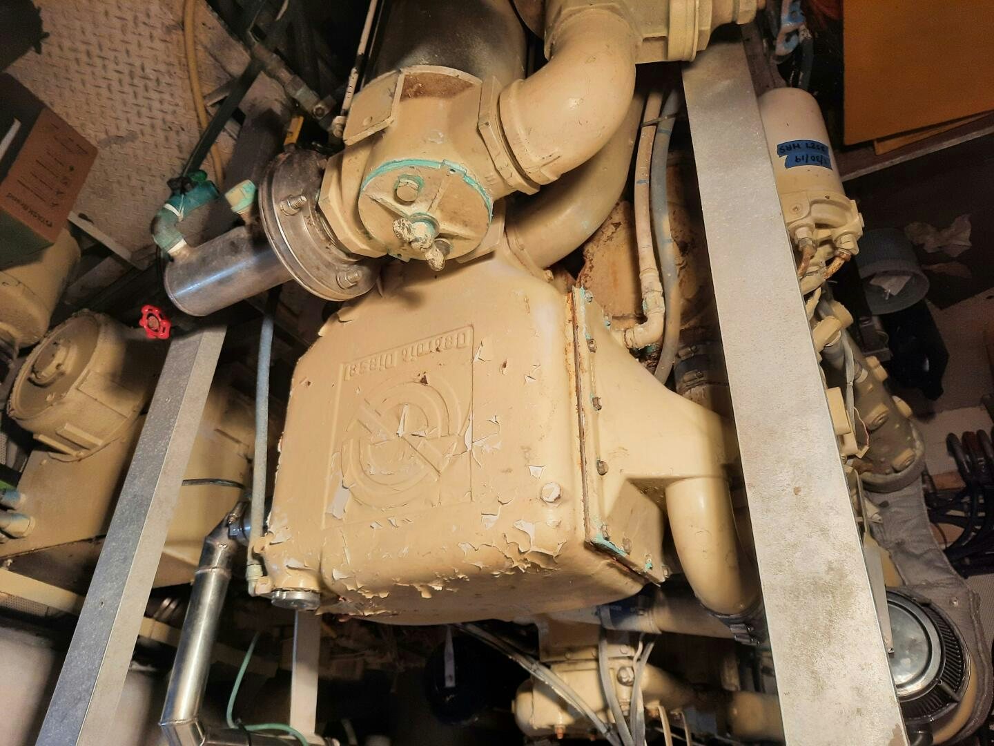 a group of metal parts aboard URBAN LEGEND Yacht for Sale