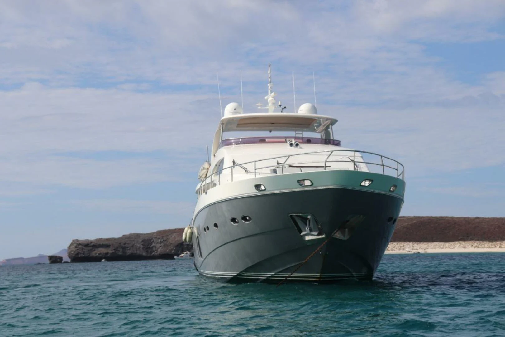 a boat in the water aboard PRINCESS TWO Yacht for Sale