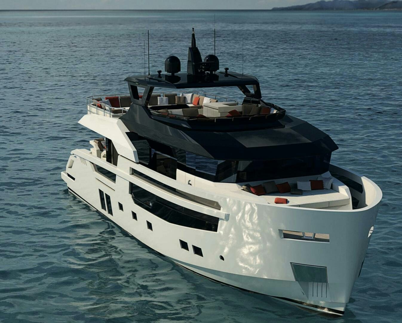 a boat in the water aboard TRIBALE YACHTS 80 Yacht for Sale