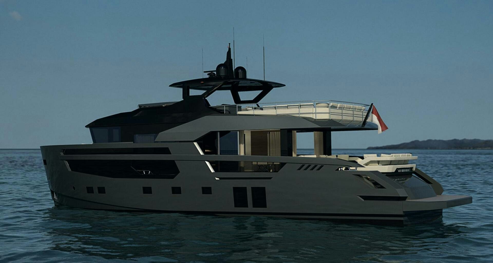 a boat on the water aboard TRIBALE YACHTS 80 Yacht for Sale