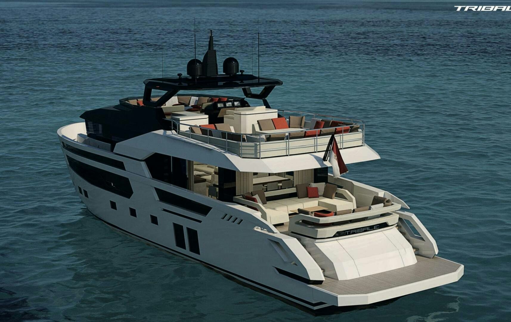 a boat in the water aboard TRIBALE YACHTS 80 Yacht for Sale