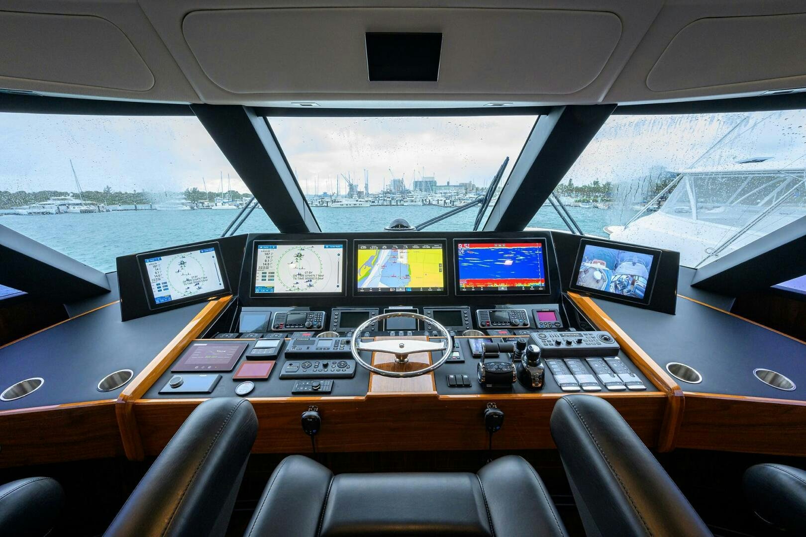 inside of a car aboard FOR PETE'S SAKE Yacht for Sale