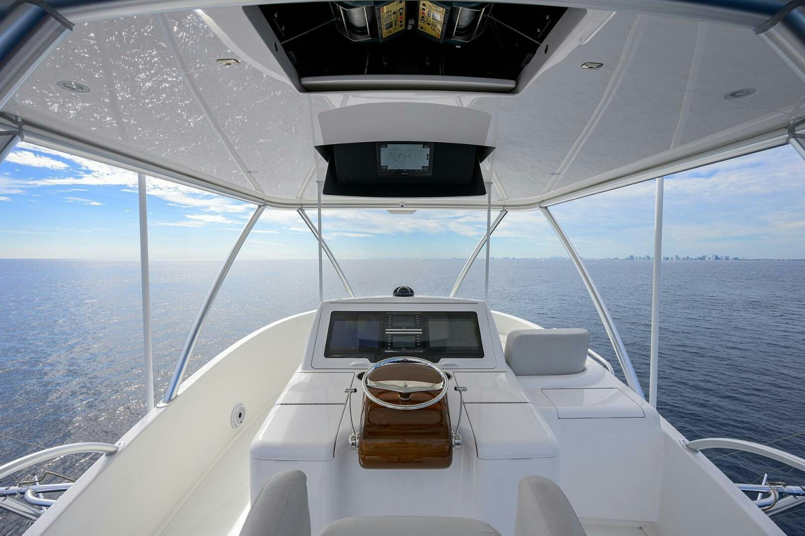 a boat with a view of the ocean and the sky aboard FOR PETE'S SAKE Yacht for Sale