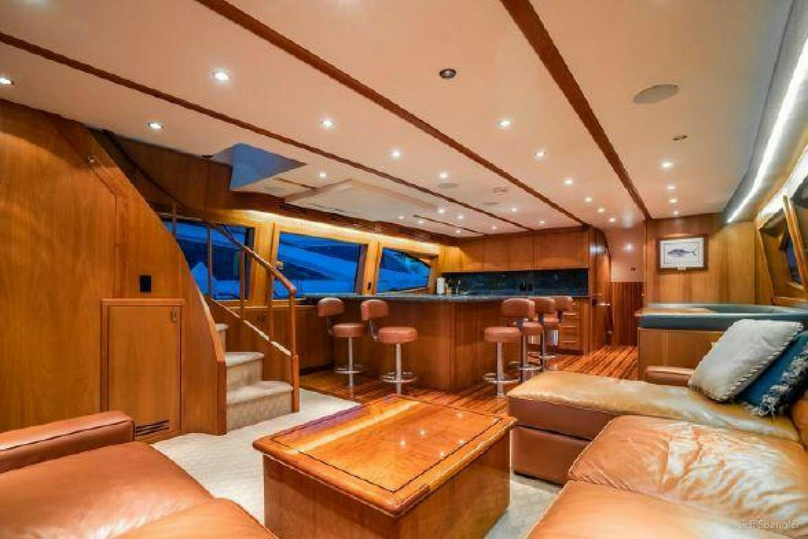 inside of a boat aboard DESPERADO Yacht for Sale