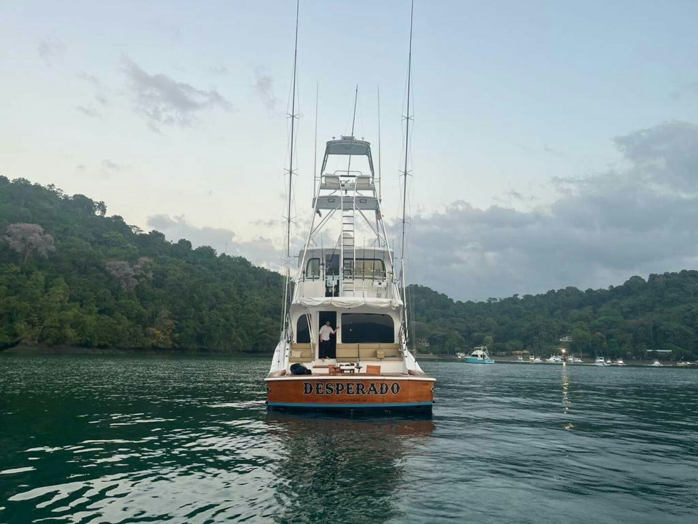 a sailboat on the water aboard DESPERADO Yacht for Sale