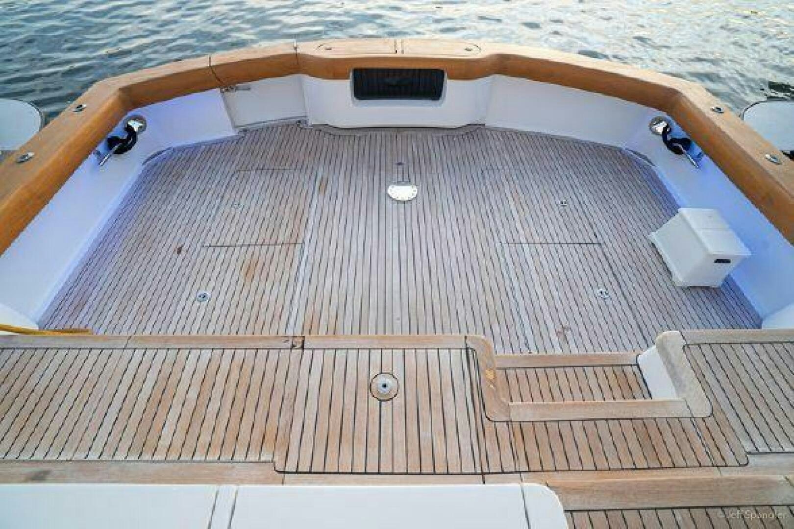 a wooden boat with a metal frame aboard DESPERADO Yacht for Sale