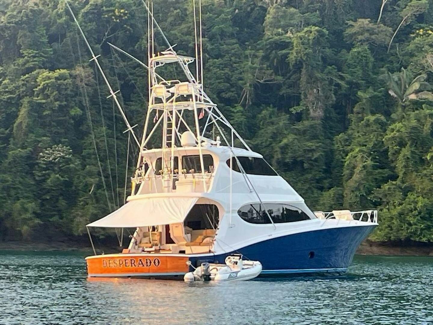 a boat on the water aboard DESPERADO Yacht for Sale