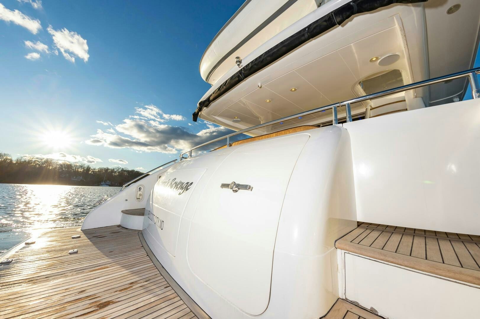 a boat on a body of water aboard ANDREA'S REVENGE Yacht for Sale