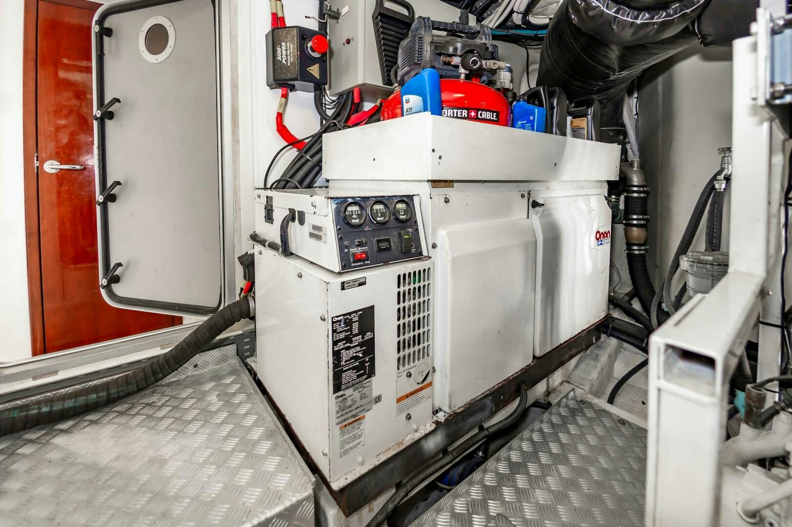 a machine with a large piece of equipment on it aboard ANDREA'S REVENGE Yacht for Sale