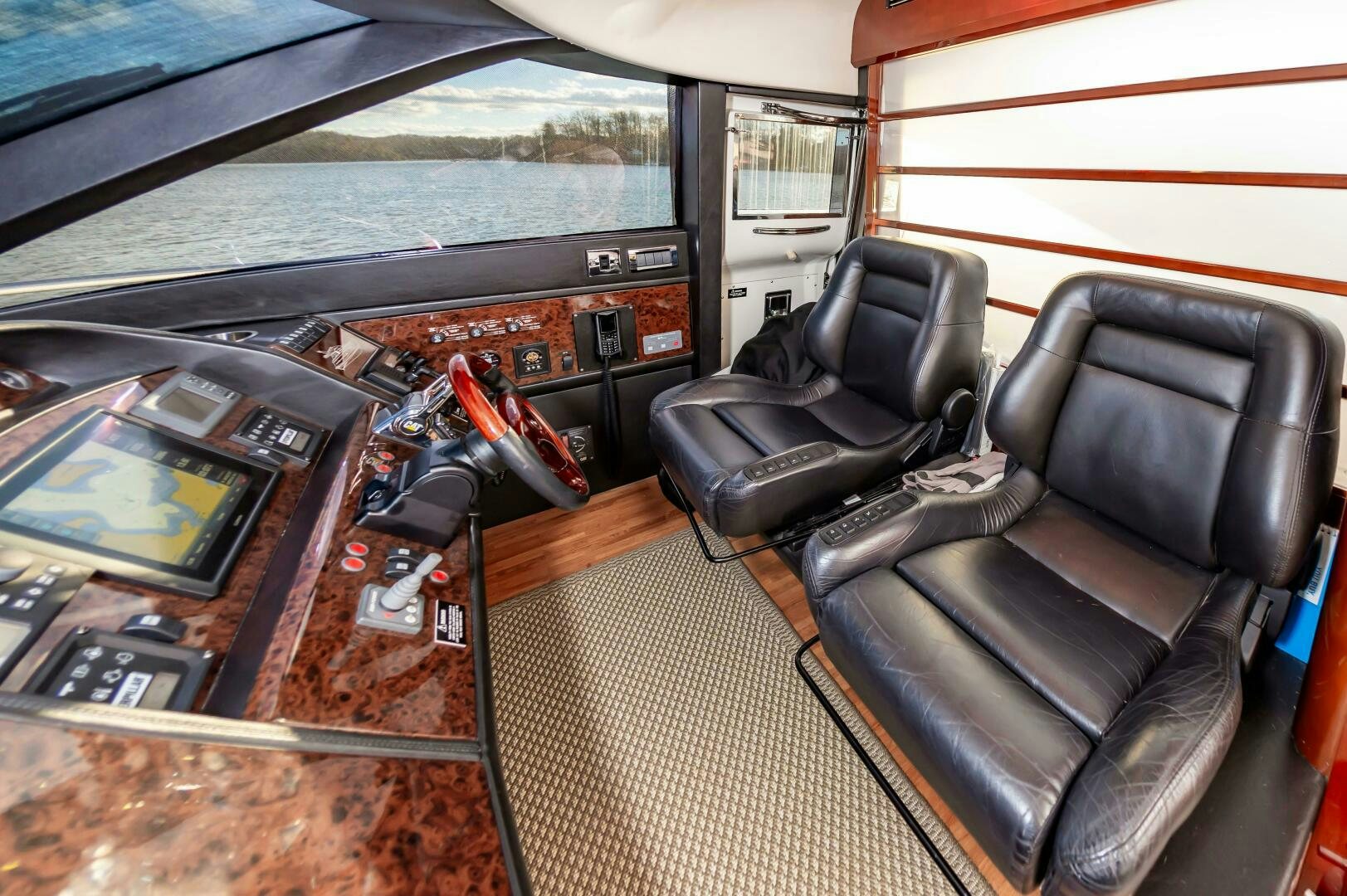 inside of a car aboard ANDREA'S REVENGE Yacht for Sale