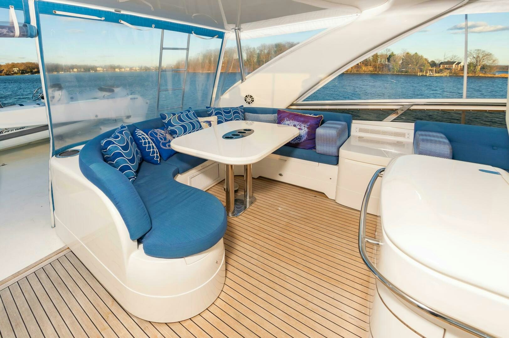 a boat on the water aboard ANDREA'S REVENGE Yacht for Sale