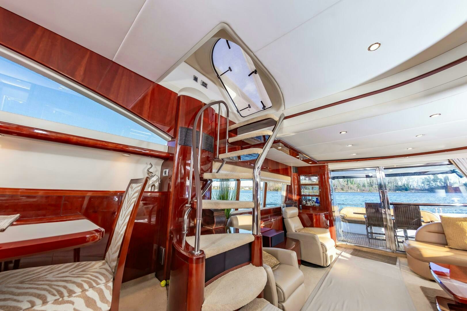 inside of a train aboard ANDREA'S REVENGE Yacht for Sale