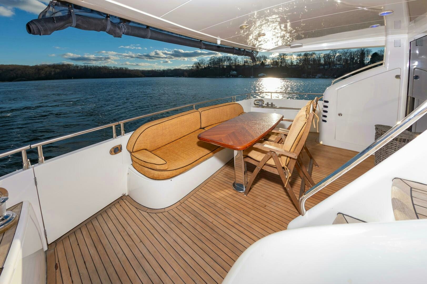 a boat on the water aboard ANDREA'S REVENGE Yacht for Sale