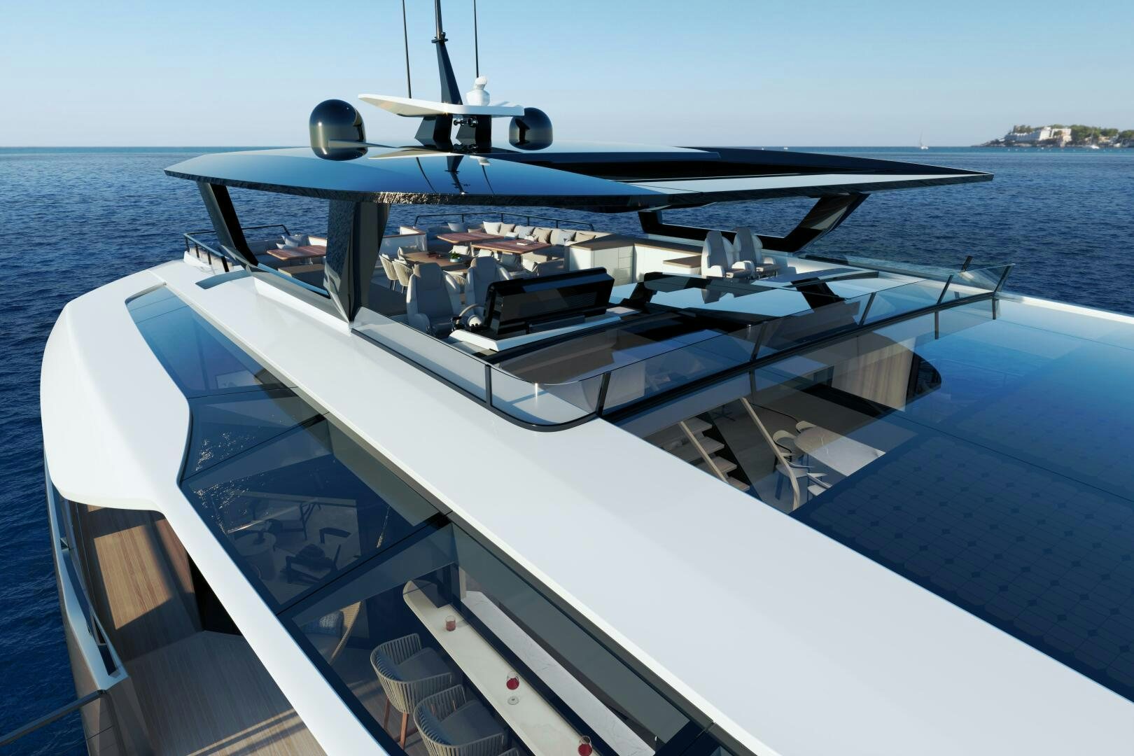 a boat on the water aboard X30 VILLA Yacht for Sale