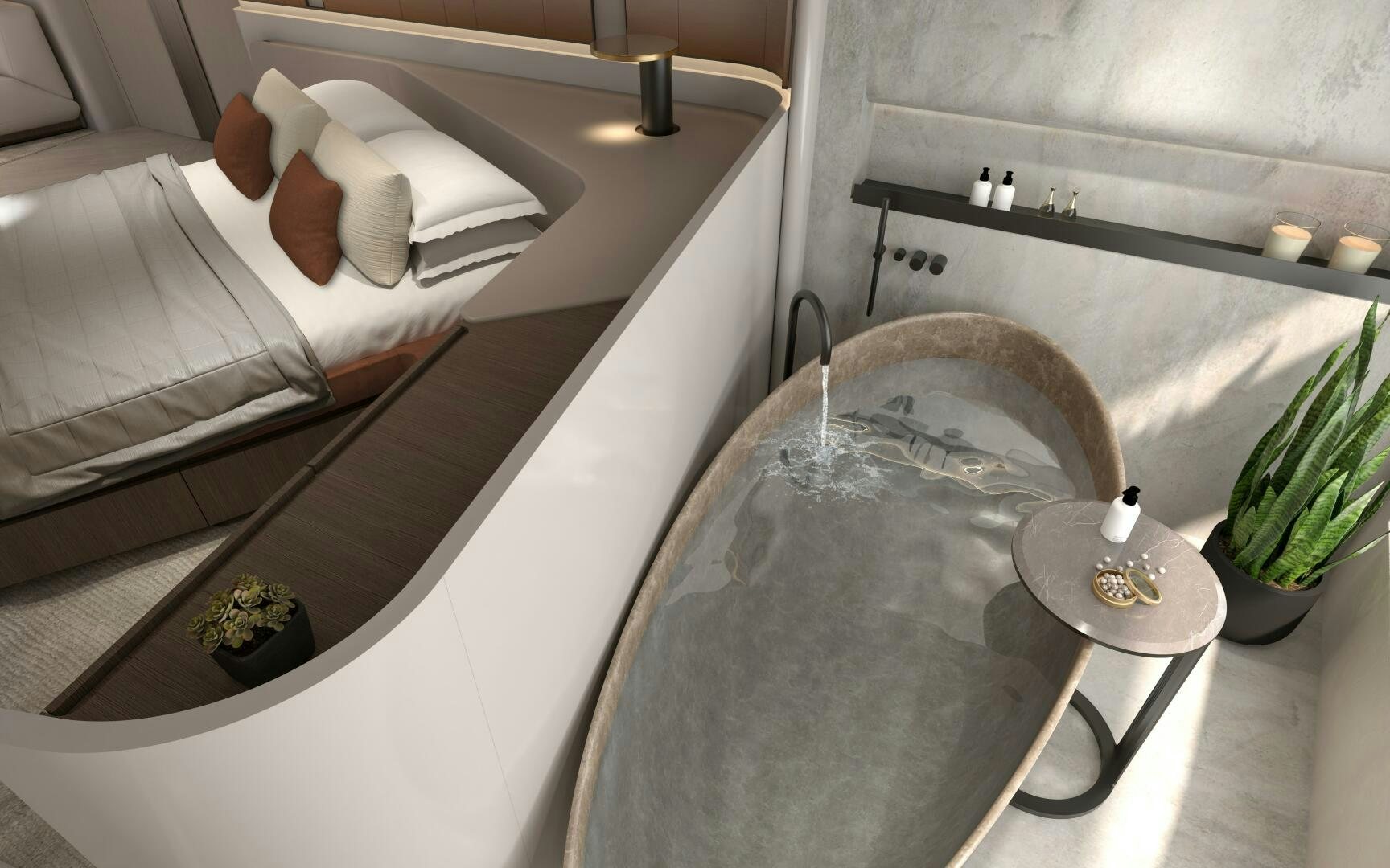 a sink in a bathroom aboard X30 VILLA Yacht for Sale