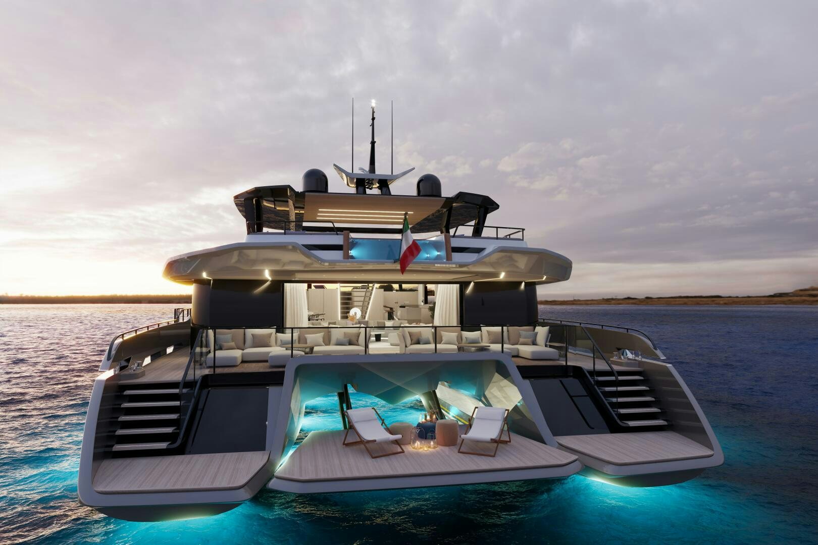 a boat on the water aboard X30 VILLA Yacht for Sale