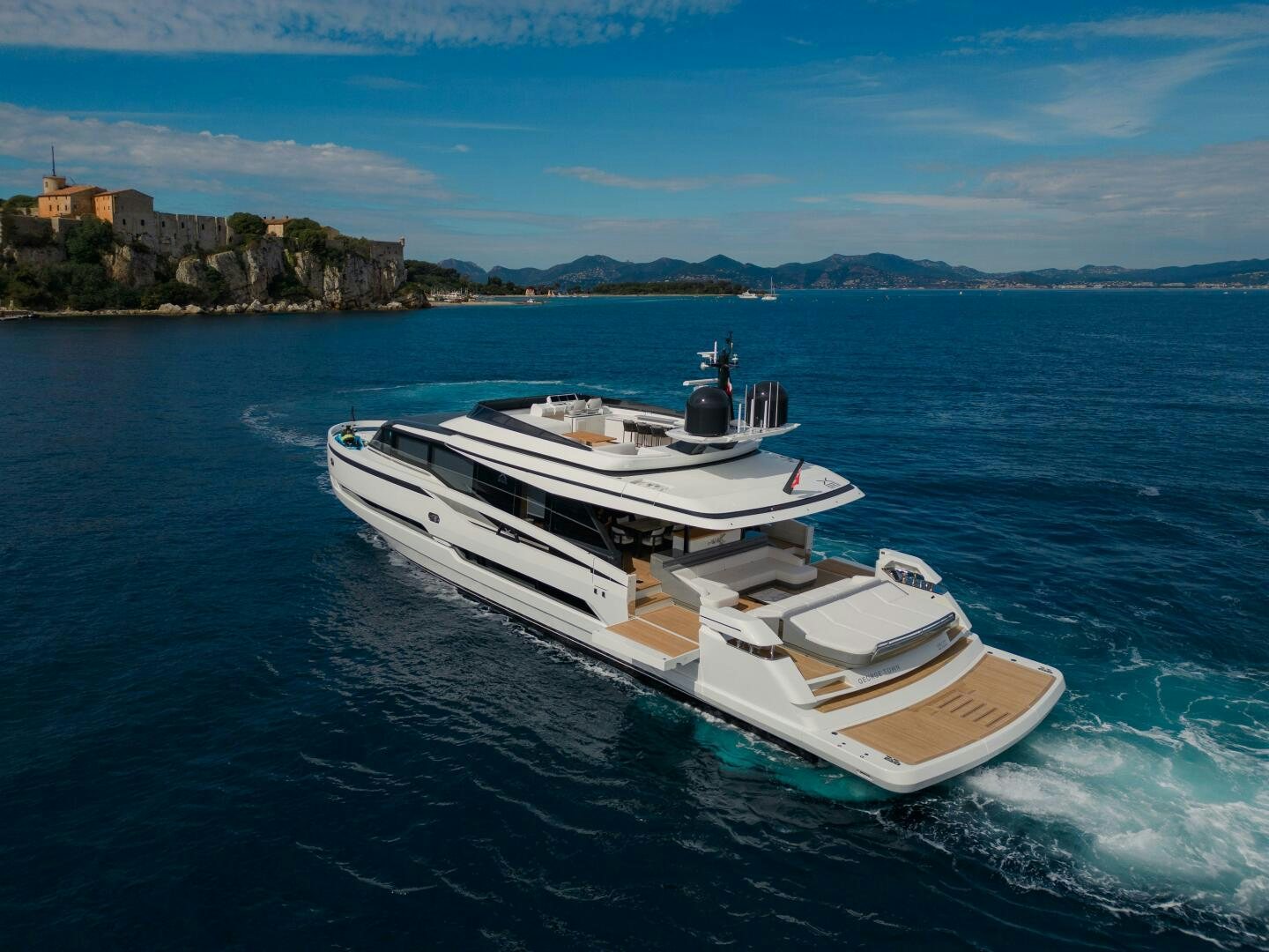 a boat on the water aboard X99 FAST Yacht for Sale