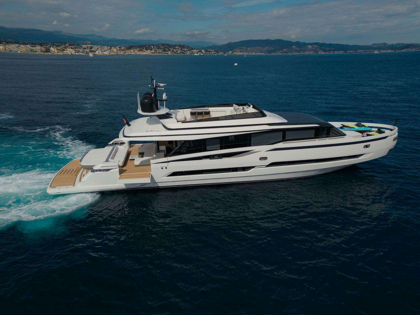 a boat on the water aboard X99 FAST Yacht for Sale