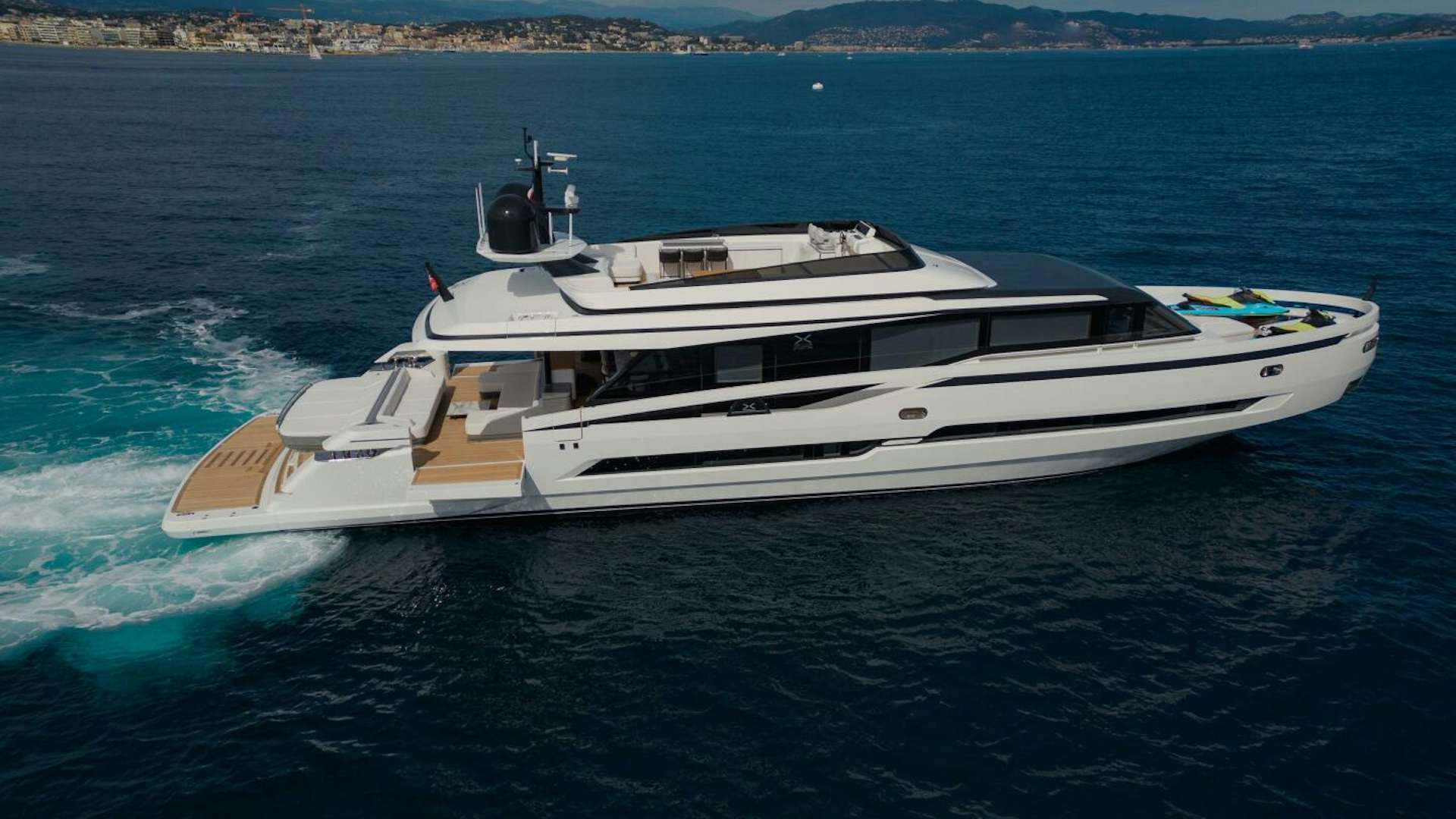 a boat on the water aboard X99 FAST Yacht for Sale