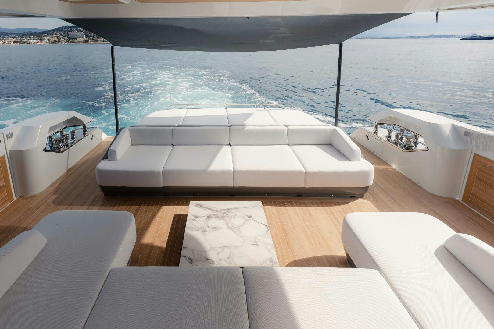 a boat on a deck aboard X99 FAST Yacht for Sale