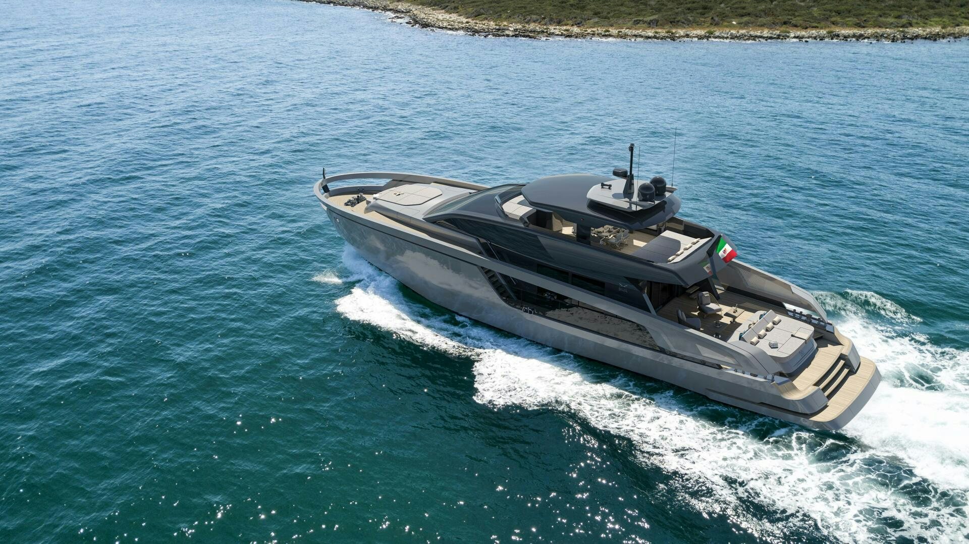 a boat on the water aboard X98 RPH Yacht for Sale