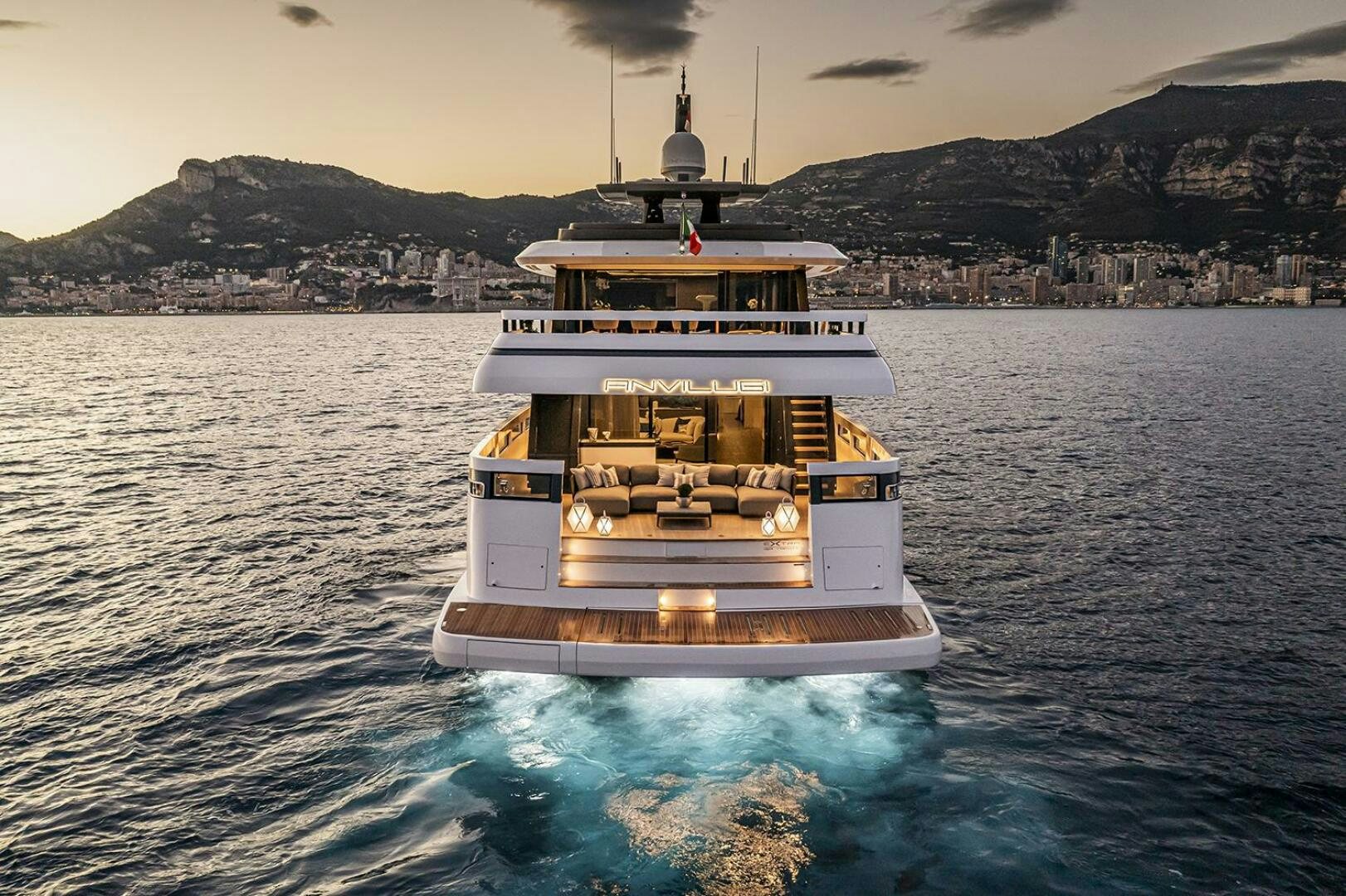 a boat in the water aboard X96 TRIPLEX Yacht for Sale