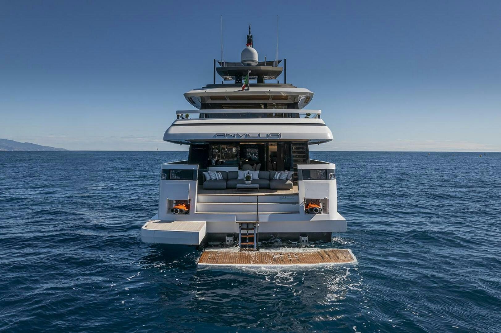 a boat in the water aboard X96 TRIPLEX Yacht for Sale