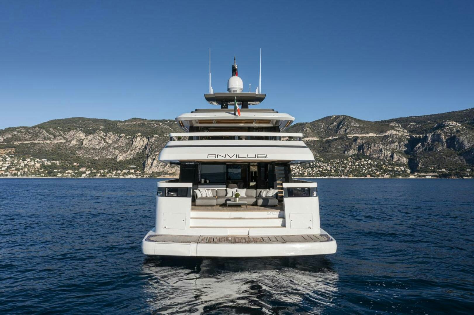 a boat in the water aboard X96 TRIPLEX Yacht for Sale