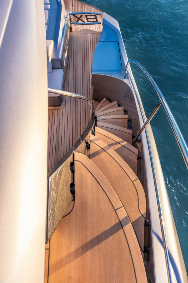 a boat on the water aboard OUR TRADE Yacht for Sale