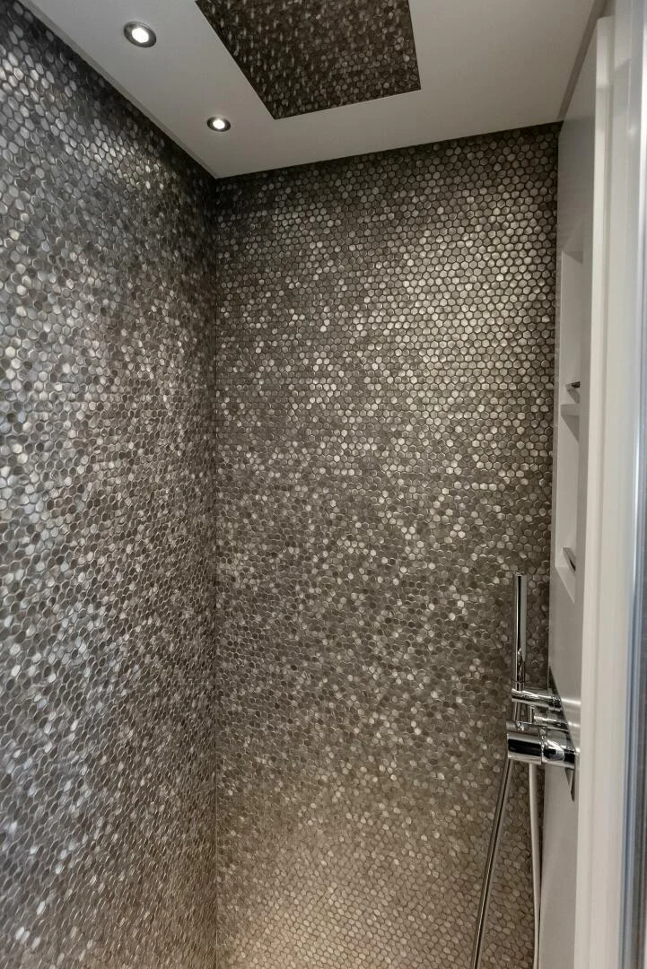 a wall with a light fixture aboard OUR TRADE Yacht for Sale