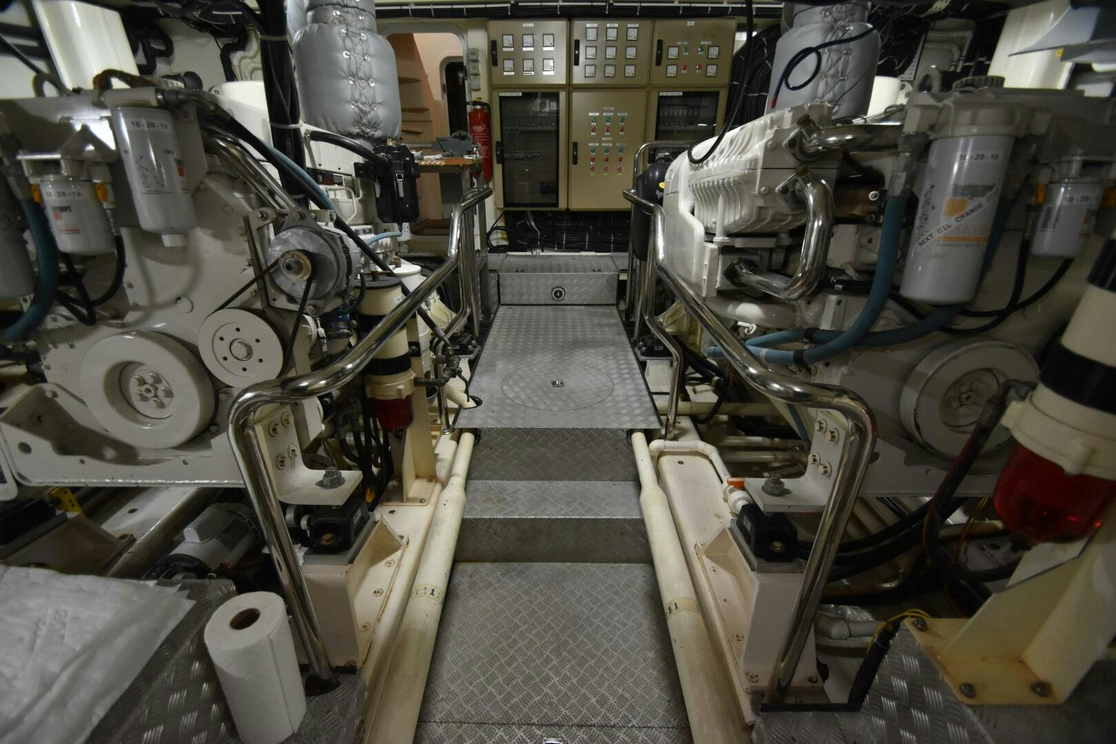 a room full of machinery aboard BLUE SEAS Yacht for Sale