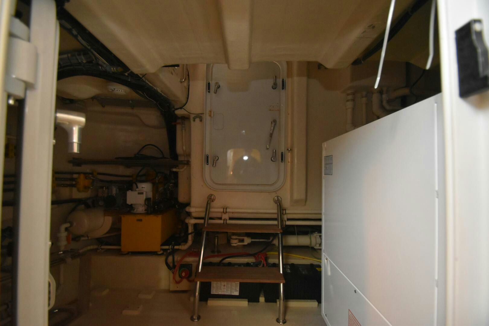 a machine in a room aboard BLUE SEAS Yacht for Sale