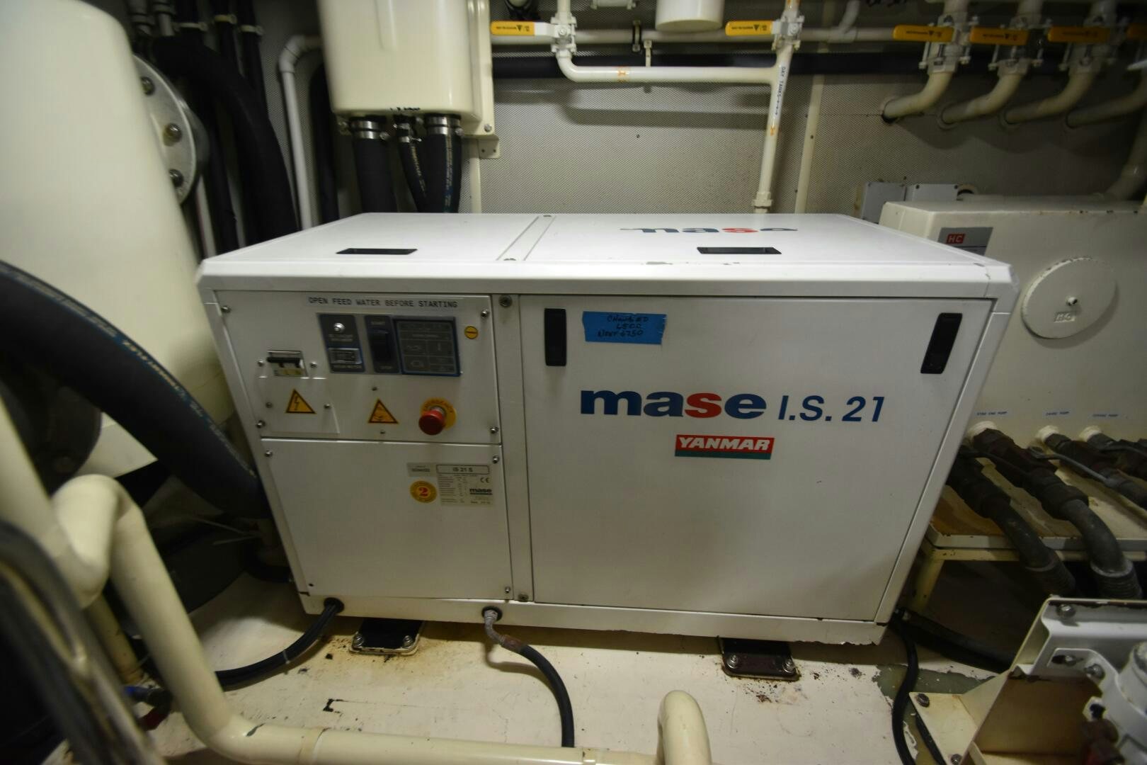 a machine with a screen aboard BLUE SEAS Yacht for Sale