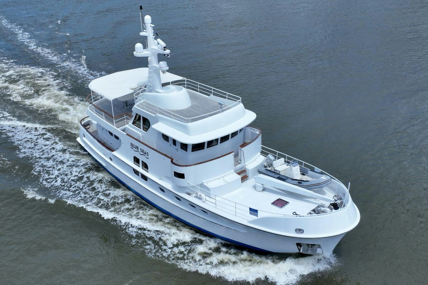 a boat on the water aboard BLUE SEAS Yacht for Sale