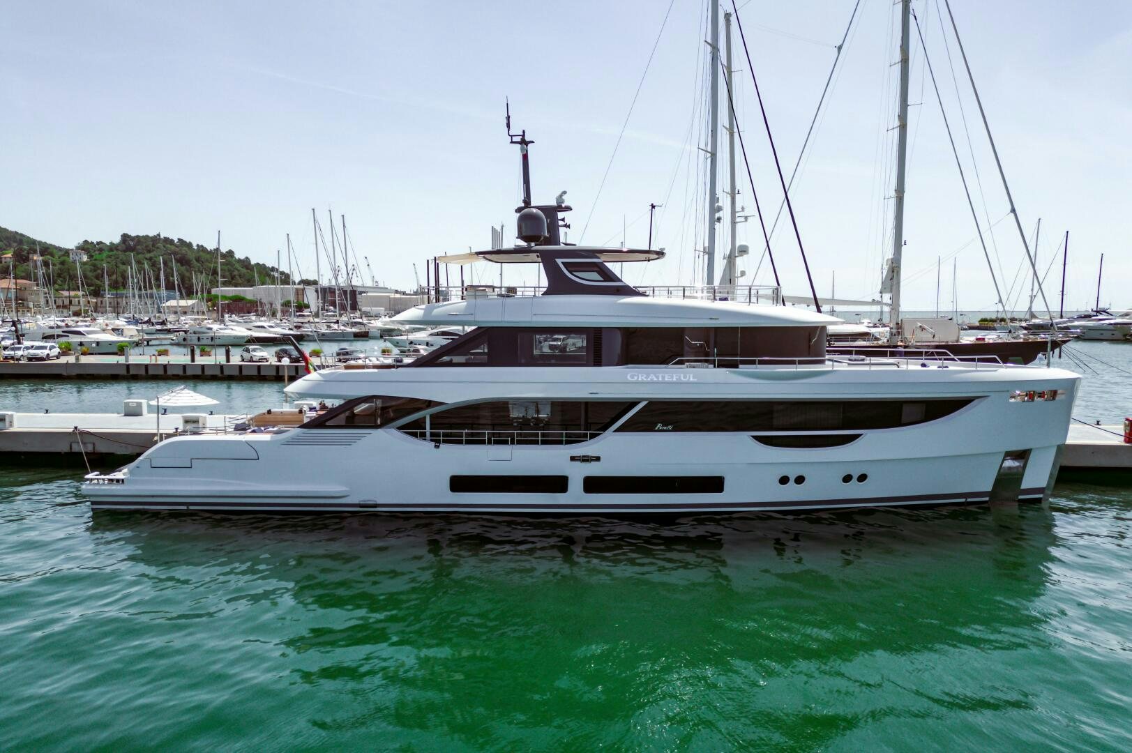 a boat in the water aboard SEAESTA Yacht for Sale