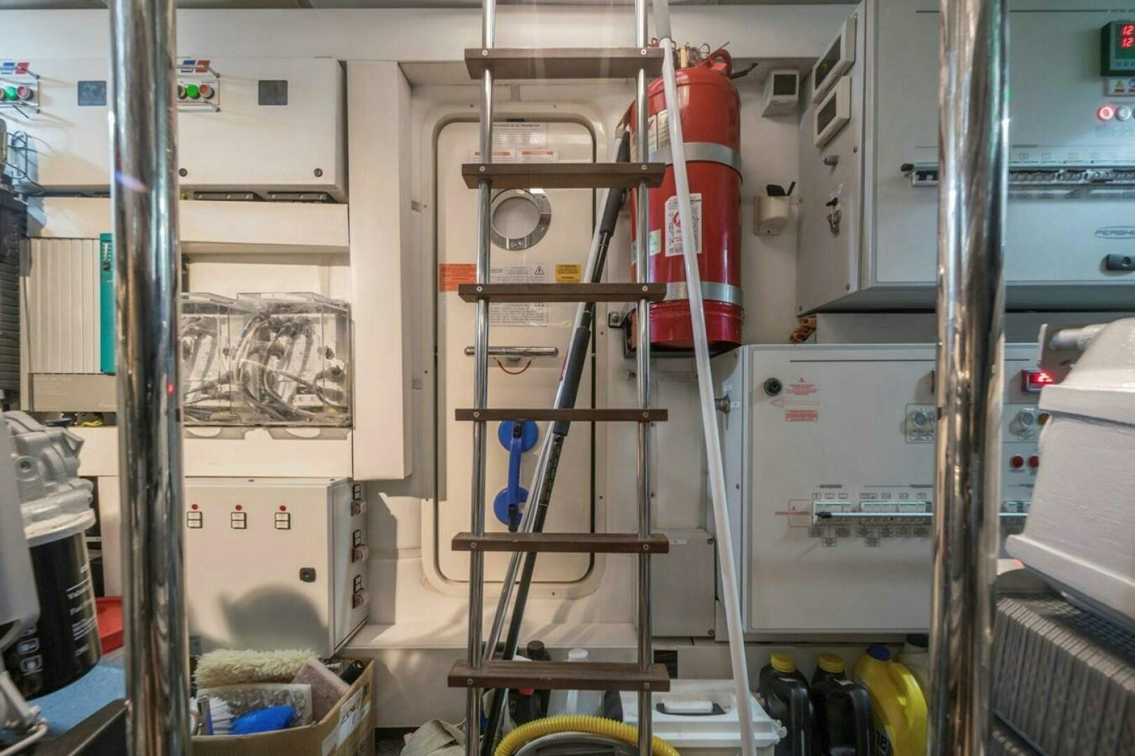 a large machine with several equipment aboard STAR Yacht for Sale