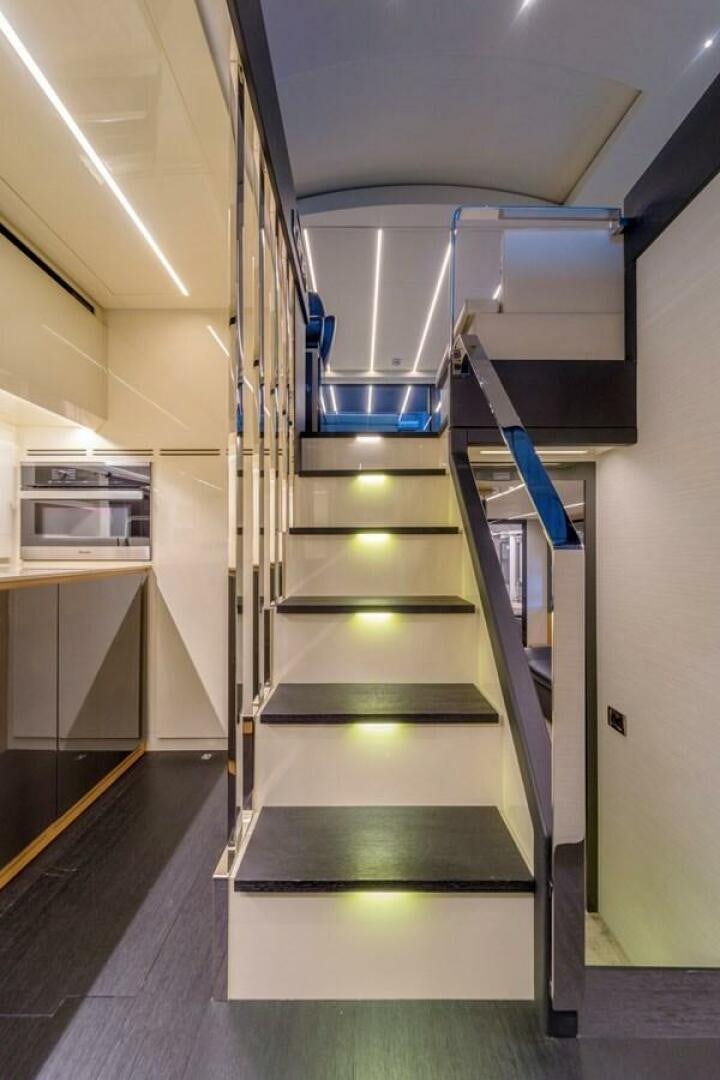 a large industrial machine aboard STAR Yacht for Sale