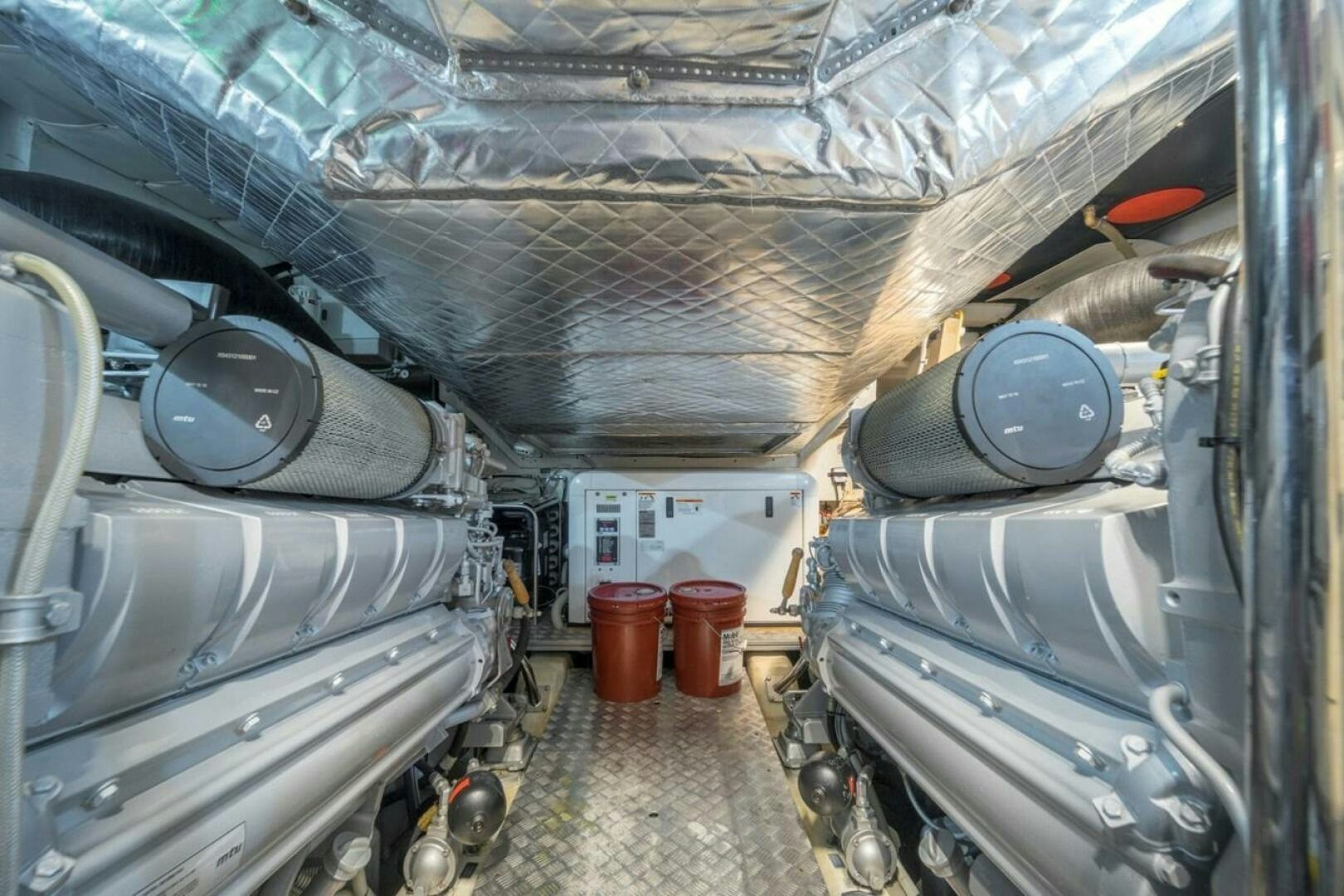 a large metal structure with pipes aboard STAR Yacht for Sale