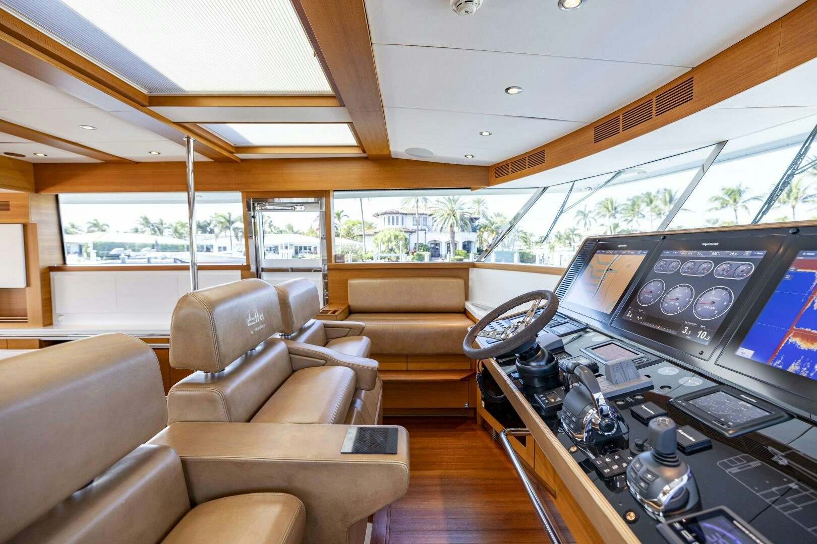 inside of a car aboard SEABISCUIT Yacht for Sale