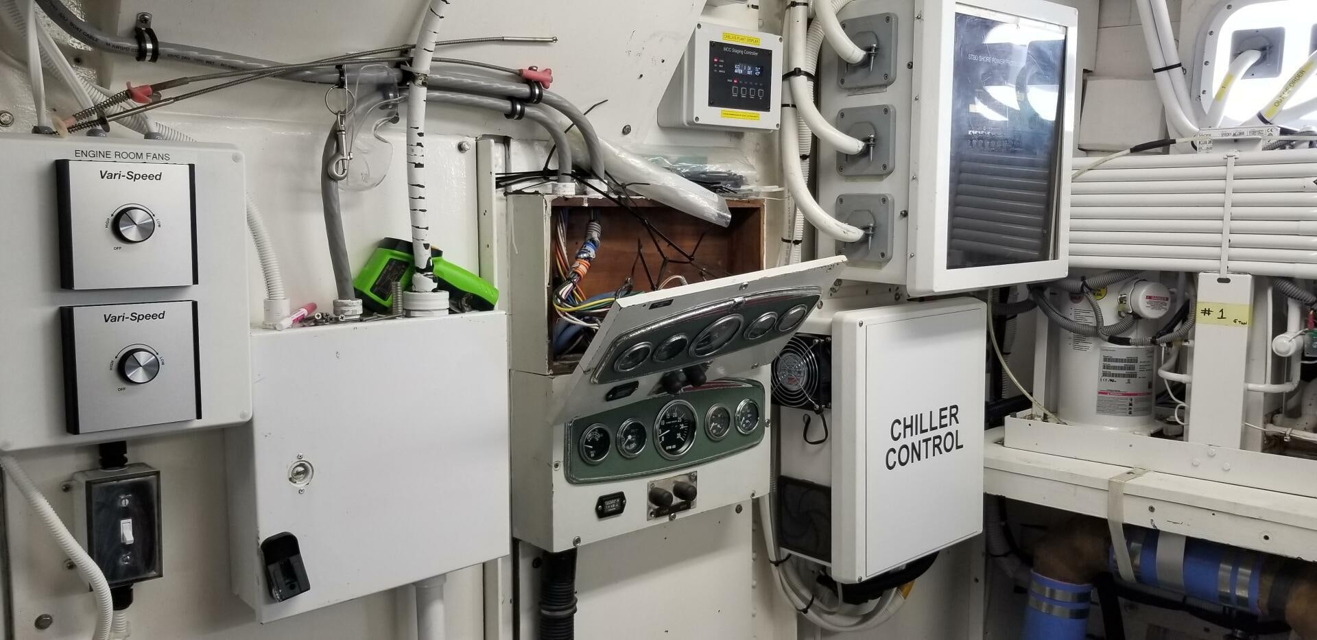 a close-up of a machine aboard TIMELESS Yacht for Sale