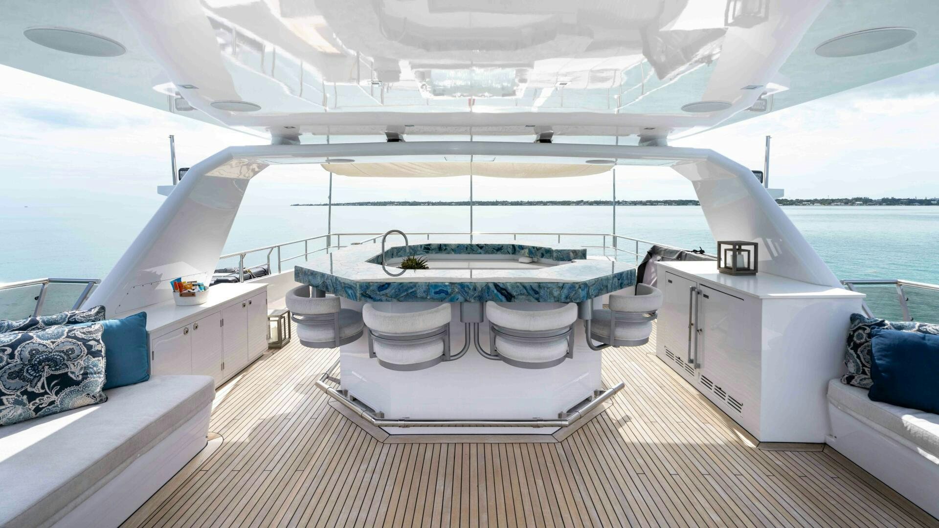 a boat on the water aboard SEA AXIS Yacht for Sale