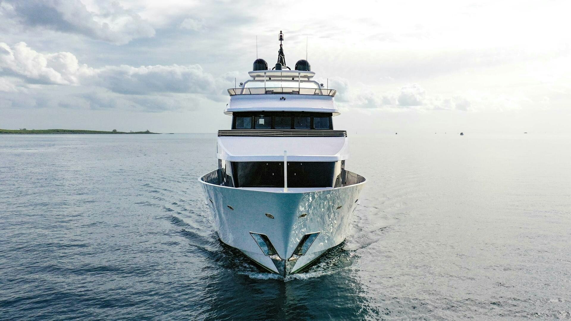 a boat in the water aboard SEA AXIS Yacht for Sale