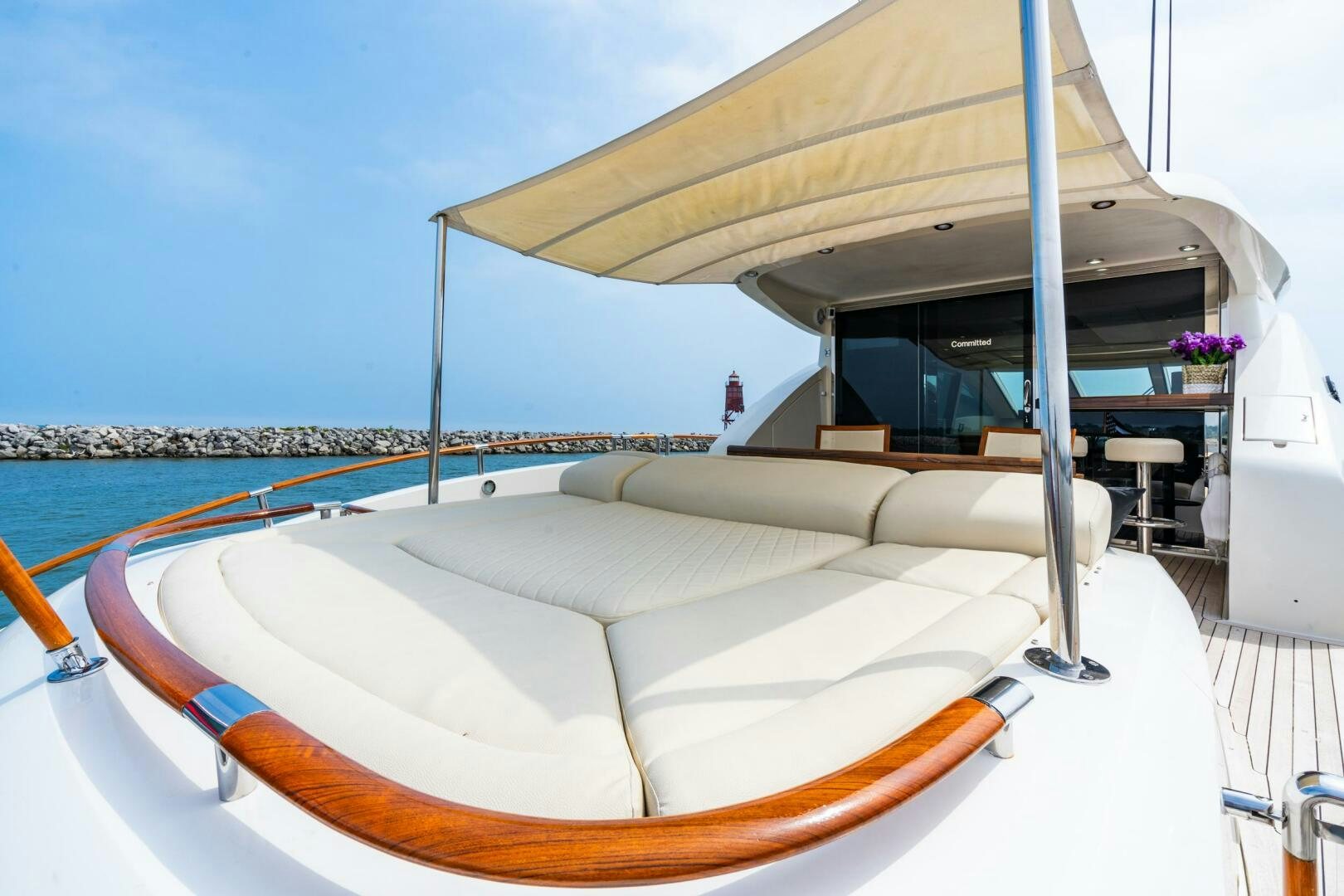a boat on the water aboard COMMITTED Yacht for Sale
