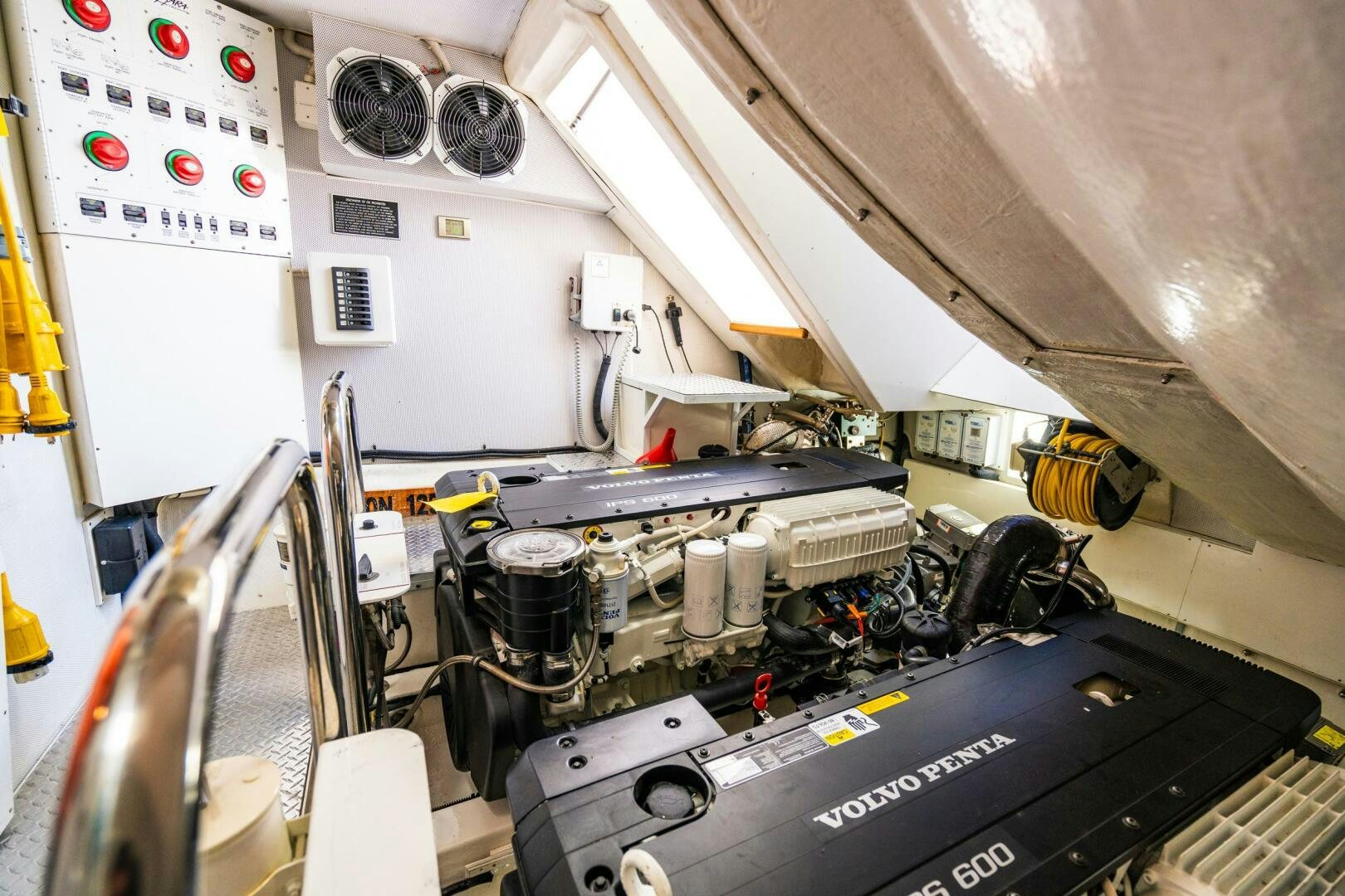 a machine inside a building aboard COMMITTED Yacht for Sale
