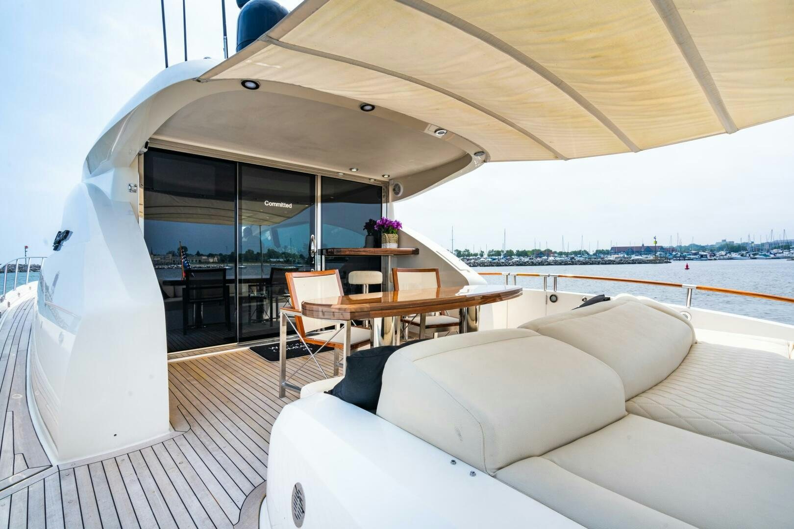 a boat on the water aboard COMMITTED Yacht for Sale