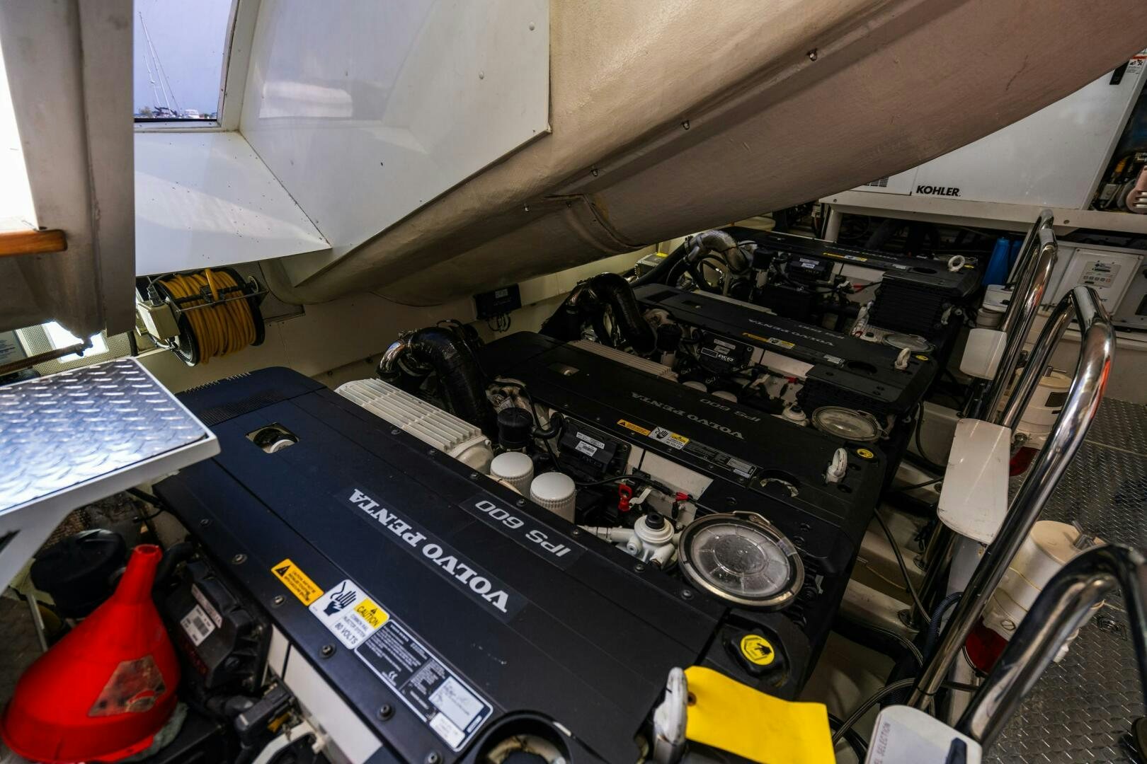 a machine with a large piece of equipment on it aboard COMMITTED Yacht for Sale